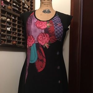 SALE! Desigual XL top of the line.  Gold signature.  Zipper. Fits L.